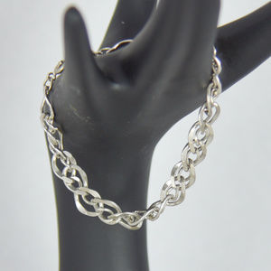 Vintage 1970s Napier Silver Chain Bracelet